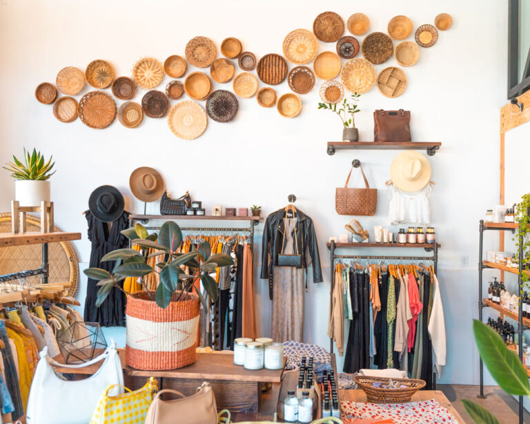 Items on display at as shop called September in Ballard