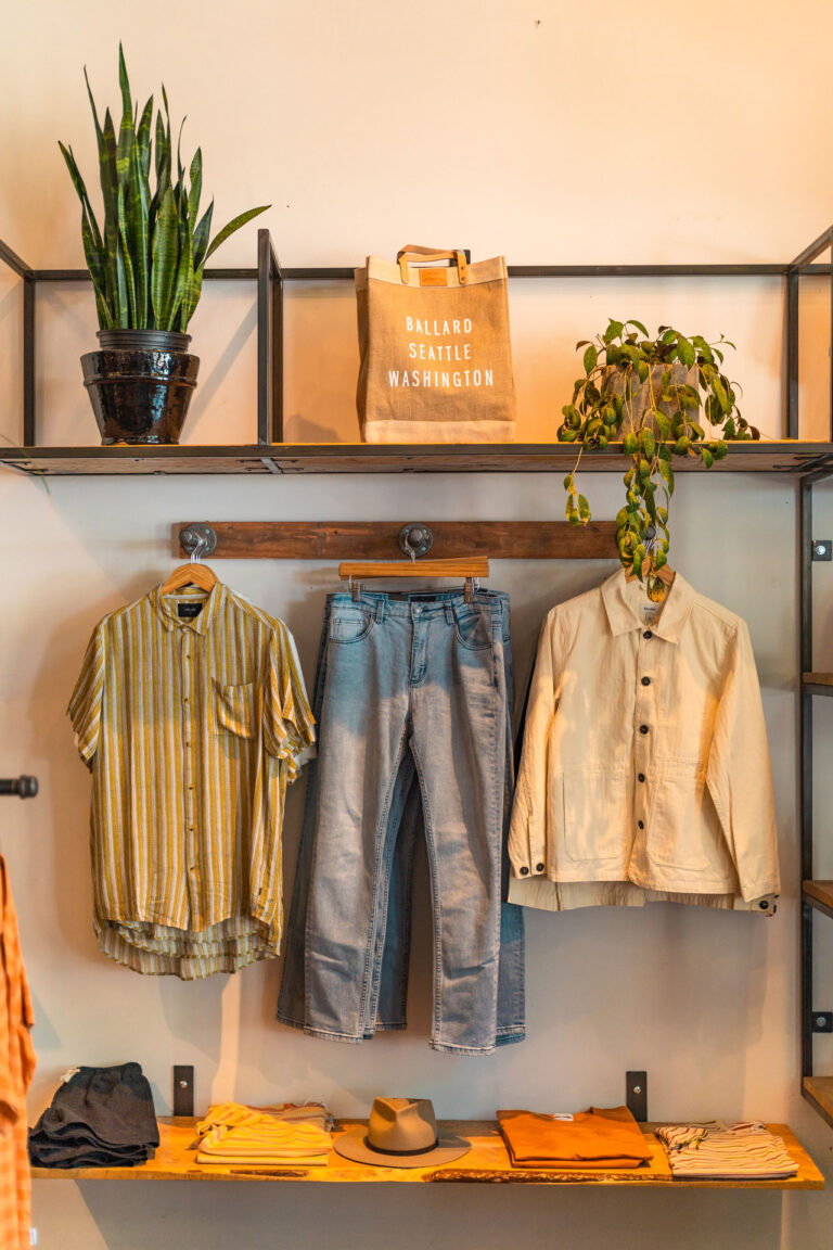 Items on display at as shop called September in Ballard