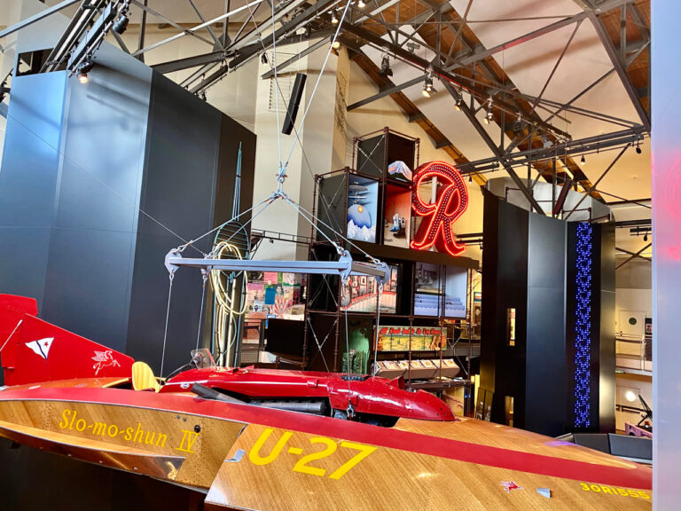 Slo-Mo-Shun hydroplane exhibit at MOHAI