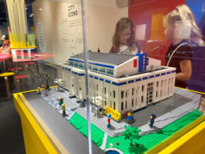 A miniature model of MOHAI built entirely with LEGO bricks by local LEGO enthusiast Shane Deegan.