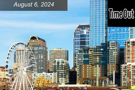 Downtown Seattle, including the Seattle Great Wheel