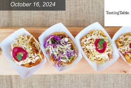 Four gourmet tacos from Off The Rez.
