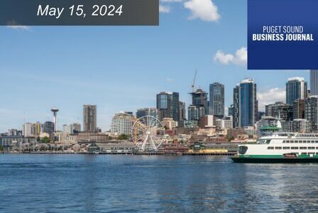 View of Seattle's waterfront and skyline.