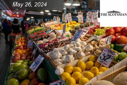 Produce stand at Pike Place Market