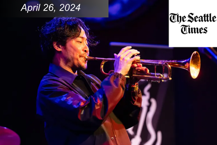 Trumpet player performs