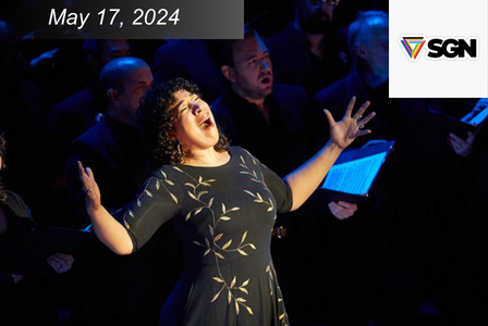 Soprano Mary Elizabeth Williams sings in the spotlight