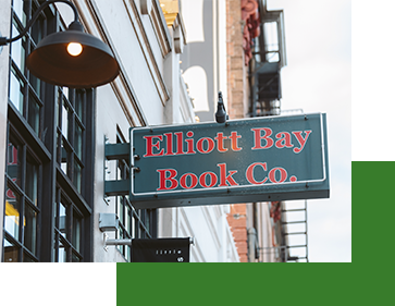 Signage for Elliott Bay Book Co.