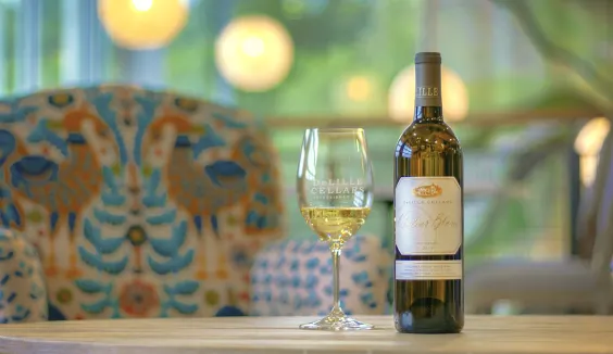DeLille Cellars Tasting Room with Chaleur Blanc