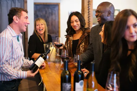 Tinte Cellars - Friends Gather in our Hollywood Hills tasting room